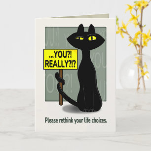 Bad Boogie Sarcastic Birthday Card