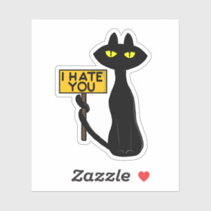 Bad Boogie -The Cat- "IHATEYOU" funny Stickers