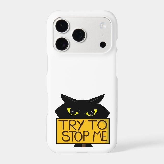 Bad Boogie -The Cat- "Try To" funny Phone Case (Back)