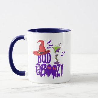 Bad & Boozy Halloween Mug, Spooky Coffee Cup Gift