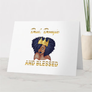 Bad Bougie And Blessed Bougie Gift For Women Black Card