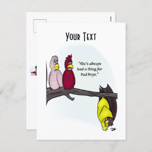 Bad Boys White Postcard