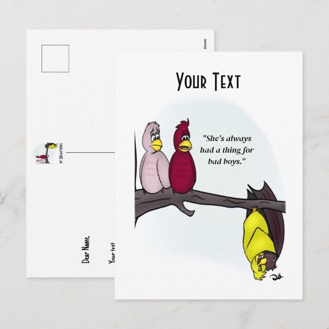 Bad Boys White Postcard (Front/Back)