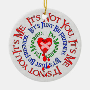 Bad Break-Up Excuses Ceramic Tree Decoration