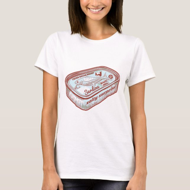 Bad breath funny Sardines tin T-Shirt (Front)