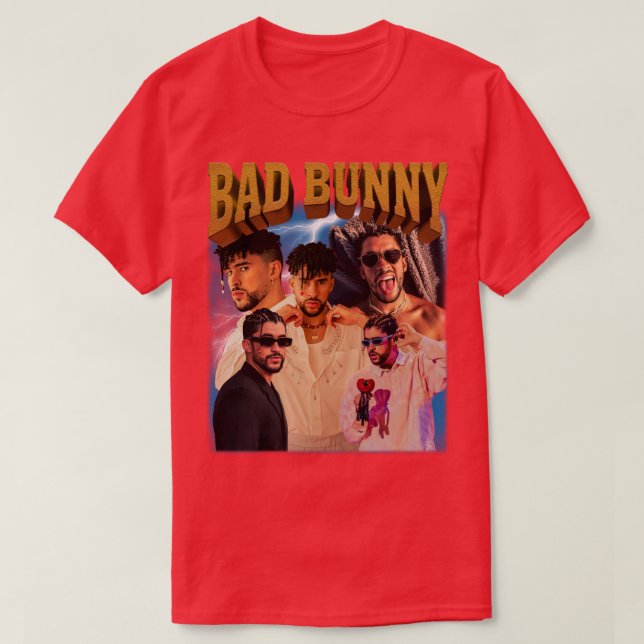 Bad Bunny Retro Style 2 T-Shirt (Design Front)