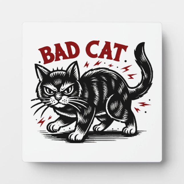 Bad Cat Plaque (Front)