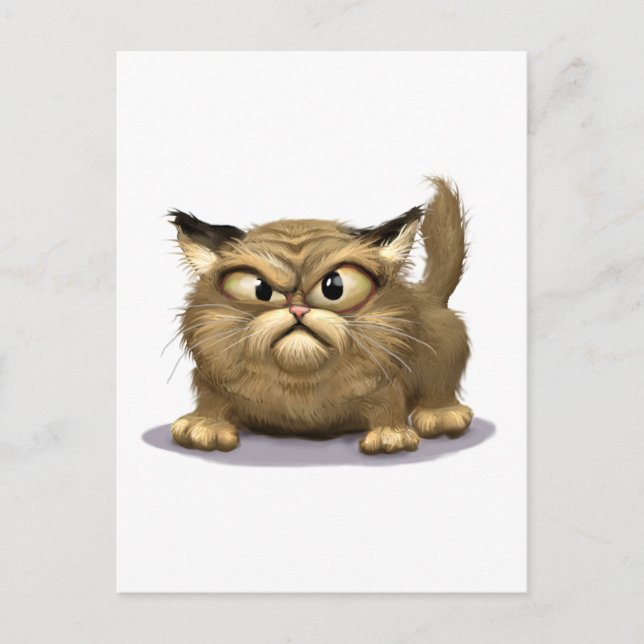 Bad Cat Postcard (Front)