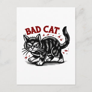 Bad Cat Postcard