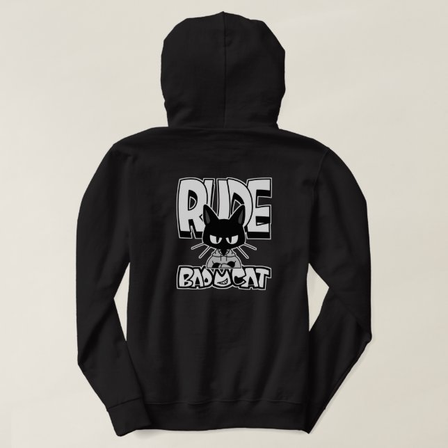 BAD CAT SERIES – Street Rebel Cat Hoodie (Design Back)