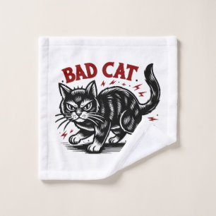 Bad Cat Wash Cloth