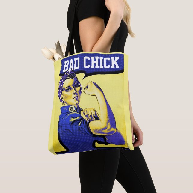 BAD CHICK TOTE BAG PURSE (Close Up)