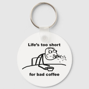 Bad Coffee Key Ring