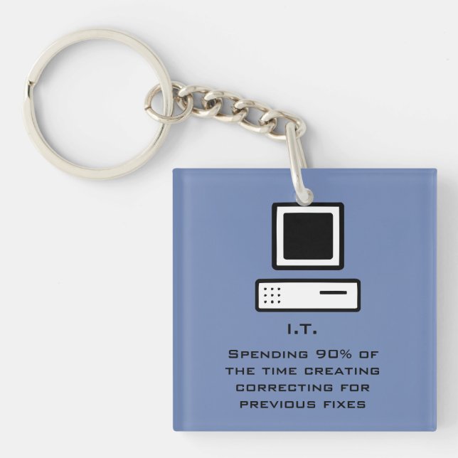 Bad Computer science Key Ring (Front)