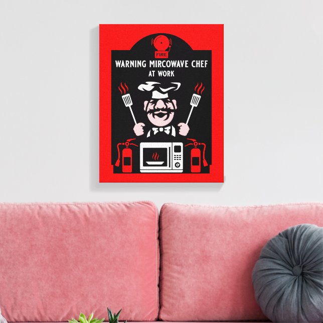 Bad Cook Gift Canvas Print (Insitu(LivingRoom))