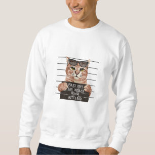bad cute cat design cats lovers design sweatshirt