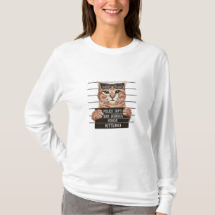 bad cute cat design cats lovers design T-Shirt