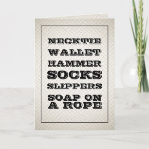 Bad Dad Gifts Funny Father's Day Card