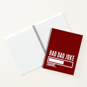 Bad Dad Joke Expert BOLD TYPOGRAPHY Notebook