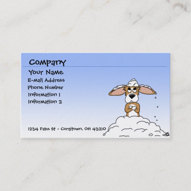 Bad Day Corgi Business Cards (Front)