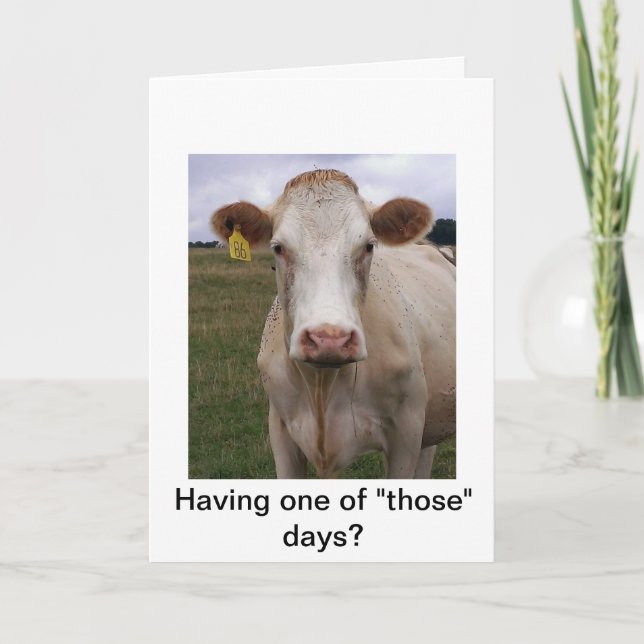 Bad Day Cow Card (Front)