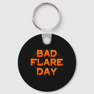 Bad Day CRPS Complex Regional Pain Syndrome Orange Key Ring