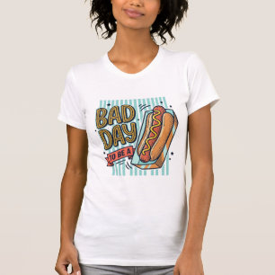 Bad Day Hot Dog Retro Vector Shirt Design_1
