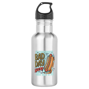 Bad Day Hot Dog Retro Vector Shirt Design_1 532 Ml Water Bottle