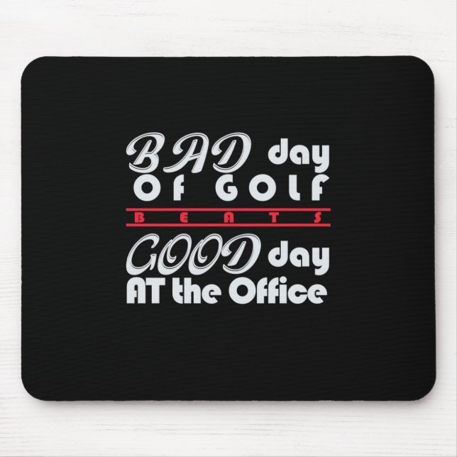 Bad Day Of Golfer Mouse Mat (Front)