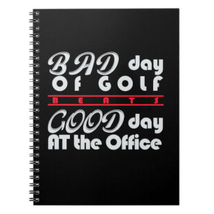 Bad Day Of Golfer Notebook