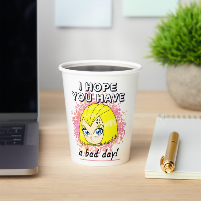 bad day paper cup (Insitu)