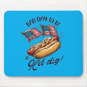 Bad Day To Be A Hot Dog In Aamerica Mouse Mat