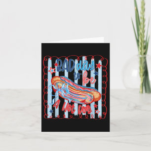 Bad Day To Be A Hotdog 4th Of July Coquette Bow  Card