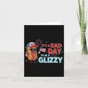 Bad Days Hotdog Wiener Glizzy Firework 4th July Pa Card