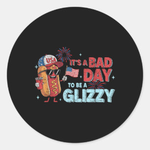 Bad Days Hotdog Wiener Glizzy Firework 4th July Pa Classic Round Sticker