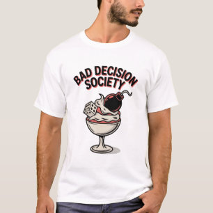 Bad Decision Society Retro Sundae Edgy Pop Art  T-Shirt