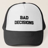 Bad Decisions Funny The Girls Trip Hat Bridesmaid
