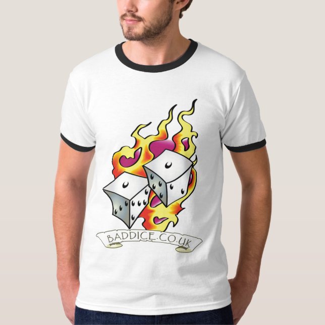 Bad Dice Ringer t-shirt (Front)