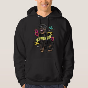 Bad Dog Rottweiler Tattoo Hoodie