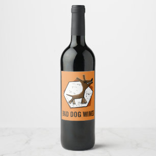 Bad dog wine label