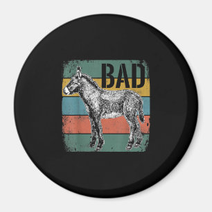 Bad Donkey Meme   Cute Donkey Lover Gifts Magnet