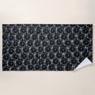 Bad Dream Cats Beach Towel