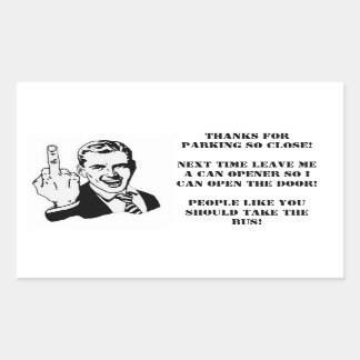 Bad Driver Parking Sticker