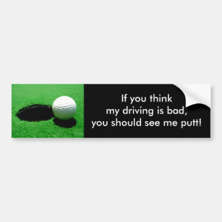 Bad Driving Bumper Sticker