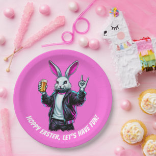 Bad Easter Bunny! Hoppy Easter, Let’s Have Fun! Paper Plate