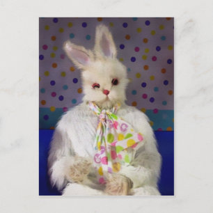 Bad Easter Bunny Postcard
