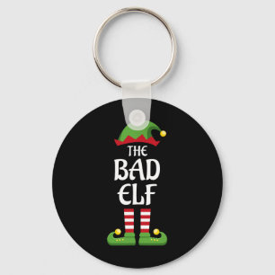 Bad Elf Family Matching Group Christmas Key Ring
