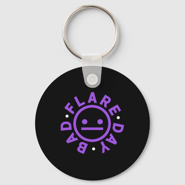 Bad Flare Day Chronic Pain Fibro Warrior  Key Ring (Front)