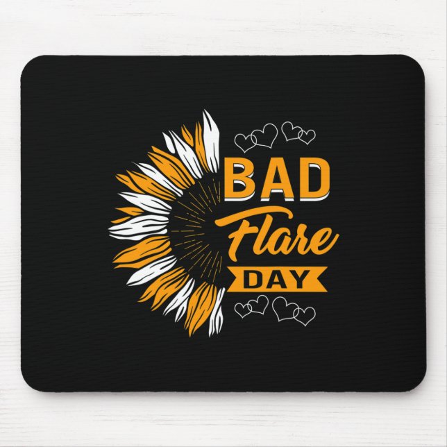 Bad Flare Day Complex Regional Pain Syndrome Aware Mouse Mat (Front)