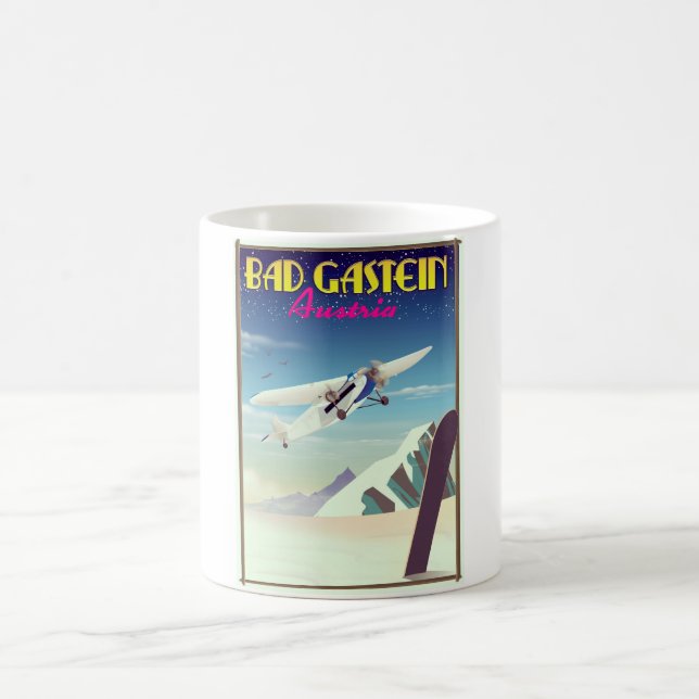 Bad Gastein Austria Snowboarding poster Coffee Mug (Center)